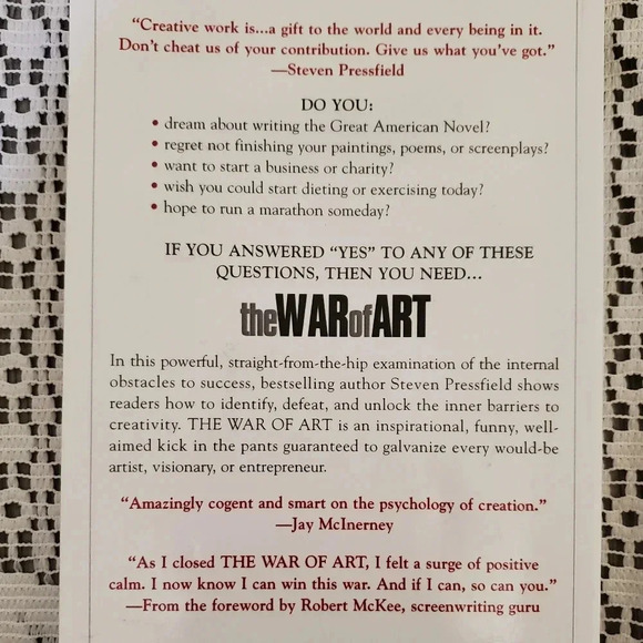 The War of Art Book Motivational Inspirational Reads - Picture 2 of 2